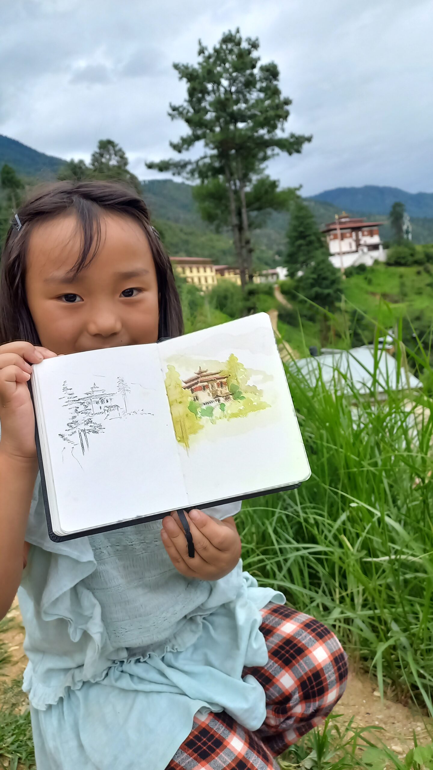 In Thimphu, Bhutan, near Dechen Phodrang Monastery